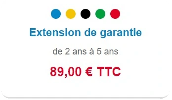 Extension de garantie 5 ans pour Imprimante Laser Brother