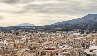 Panoramic view of Caravaca de la Cruz.