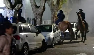 Policía lesiona personas espectáculo deportivo