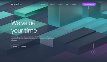 Abstract 3d brand website animation