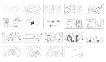 Storyboard FEVR motion design studio explainer videos company animated explainer company motion grap