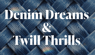 blog cover image for denim and twill fabric differences