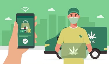Comparison between discreet cannabis delivery and dispensary storefronts