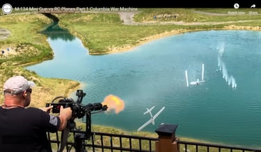 M-134 Mini Gun vs R/C Planes