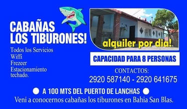 gracias a las cabañas los tiburones por participar del pulpo renacido
