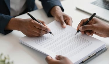 image of administrative handling papers documents