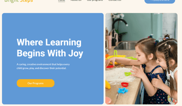 Below are example website styles created for different types of local and professional businesses