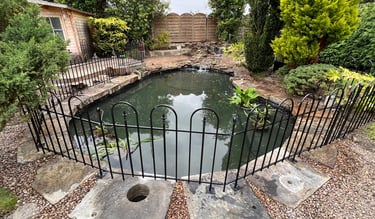 Ground pond makeover and repairs