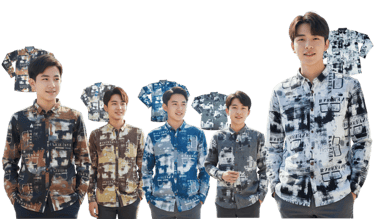 Blaze Abstract Print Men’s Shirts – Premium Turkish Fabric Collection