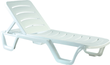 uv dayanımlı plastik şezlong havuz kenarı