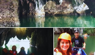 Foto da autora em Puerto Princesa, Filipinas.