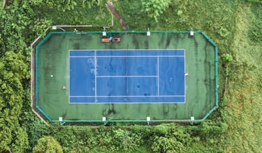 tennis court st barths villanoah