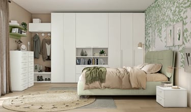 MazarakisArt: Ανοιγόμενη Ντουλάπα Δωματίου - Ολόλευκο