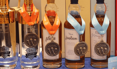 Chinese wisky, Tian You De spirits, Golden metal on WSWA 2024