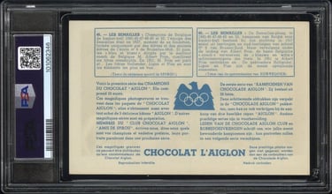 Champions Du Chocolat Sport Carte Card