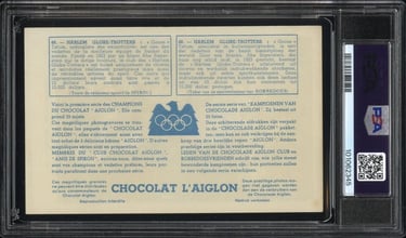 Harlem Globe Trotters French Vintage Basketball Chromos Figurina