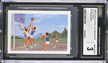 Rare French Basketball Card La Seine et Oise