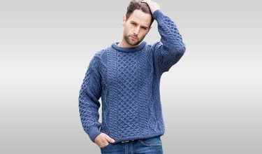 aran fisherman knitted sweaters