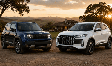 Jeep Renegade MHEV e Tiggo 5X Hybrid frente a frente