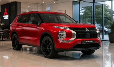 mitsubishi outlander 2026 black edition em showroom moderno com mais luxo e tecnologia