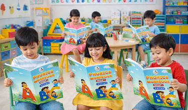 Phonics learning made easy with LevelUp Online Education's Phonics Workbook