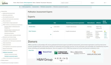 PESTICIDES LOBBYING IPBES