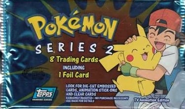 booster pack Topps Pokémon series 2 US Sacha Pikachu