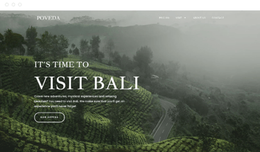 Création de site web vitrine pour agence de voyage ou location vacances, Monbonsite
