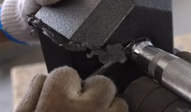 Final trimming process to refine dumbbell shape and edges