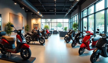bike showroom interior design