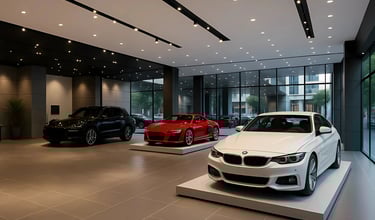 car showroom interior design
