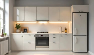 Straight modular Kitchen design