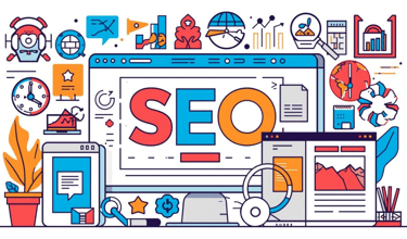 Illustration de l’optimisation SEO pour améliorer les performances d’un site web