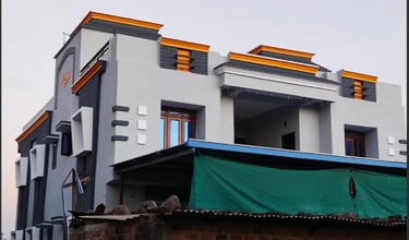 Freshly painted house exterior with vibrant colors enhancing curb appeal and home value