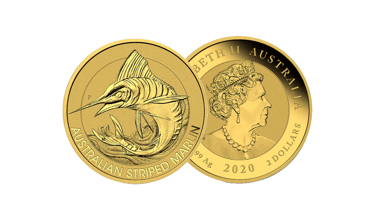 australian striped marlin gold coin