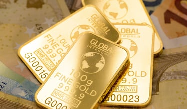 gold bars in pile for retirement