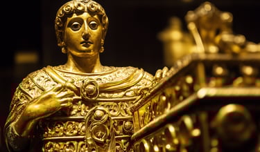 gold ancient statue