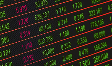 stock market investment numbers represent blog post about gold ira role in volatile markets