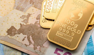 gold layed out showing how a gold ira may protect against inflation