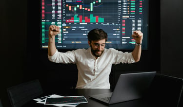 investor happy for his investment success because he is an experienced investor in gold ira