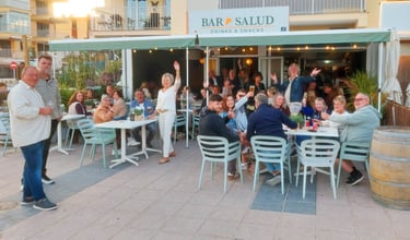 Always sunny terrace at Bar Salud