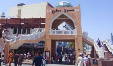 foto do mercado mutrah em muscat oman