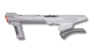 Bazuca Super Scope que funciona por sensores infravermelhos e vem acompanhada de um cartucho com se