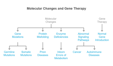 molecular changes & gene therapy