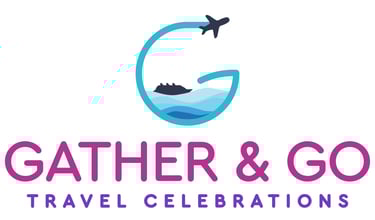 Gather & Go Travel Celebrations Logo - A fun and celebratory way to celebrate life's biggest moments