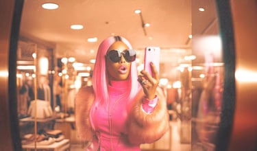 Social media influencers competing for likes and followers