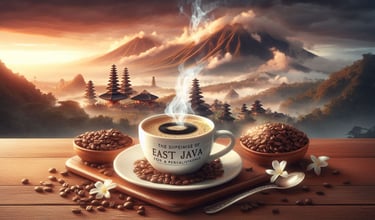 a cup of coffee with a cup of coffee and a spoon