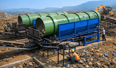 Rotary Trommel Machine