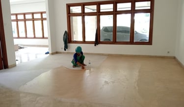 proses penambalan marmer