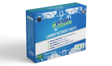 EzWash Laundry Detergent Sheet
